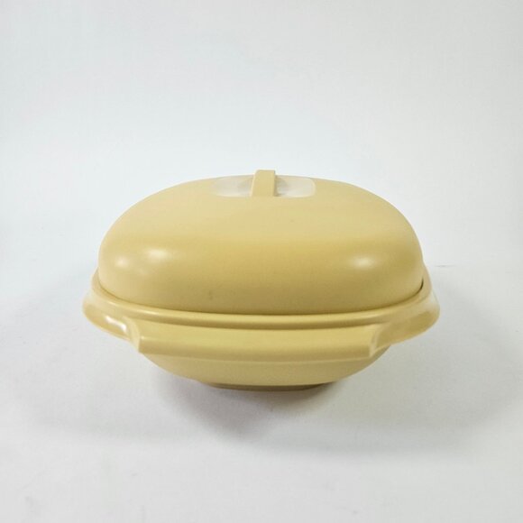 VTG Tupperware 3PC Steamer Serving Bowl Harvest Gold 1273-5 1274-4 1275-4 Canada - Picture 4 of 16